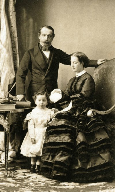 Kejsar Napoléon III och hans familj av Andre Adolphe Eugene Disderi