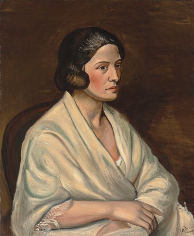 Byst av en kvinna med sjal av Andre Derain