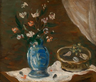 Stilleben med blommor - Vase bleu av Andre Derain