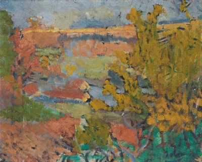 Landskap runt Chatou av Andre Derain