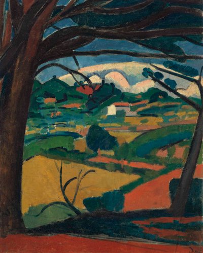 Landskap i Provence, Martigues av Andre Derain