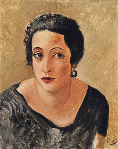 Porträtt av Madame Francis Carco av Andre Derain