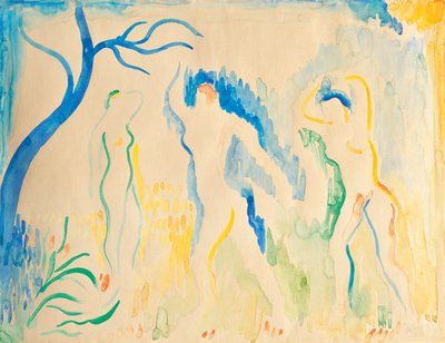 Tre badande av Andre Derain