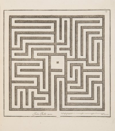 Design för Parterre, från Theatre des Plans et Jardinages, pub.1652 (gravyr) av André Mollet