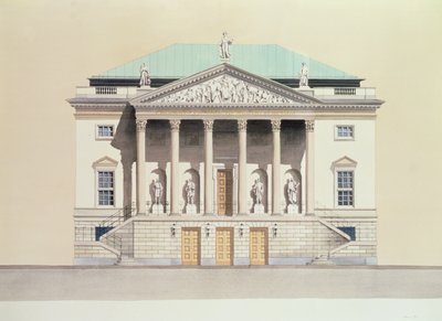 Deutsche Staatsoper, Berlin, Tyskland Fasad från 1700-talet av Andras Kaldor