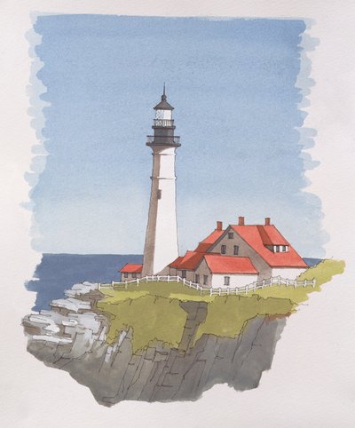 Portland Head Lighthouse, Maine, USA av Andras Kaldor