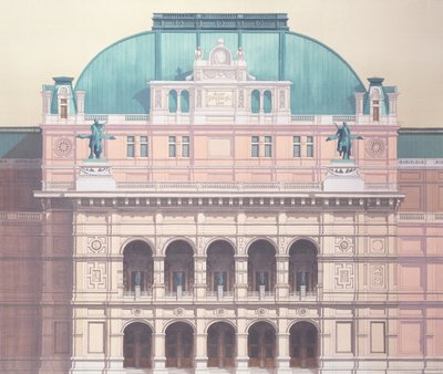 Statsoperan, Wien, Österrike (detalj) av Andras Kaldor