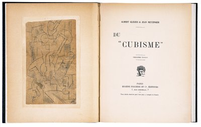 Frontispice och titelblad till "Du "Cubisme"" av Albert Gleizes och Jean Metzinger av Andre (after) Derain