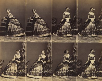 Clara Silvois, 1861. av Andre Adolphe Eugene Disderi