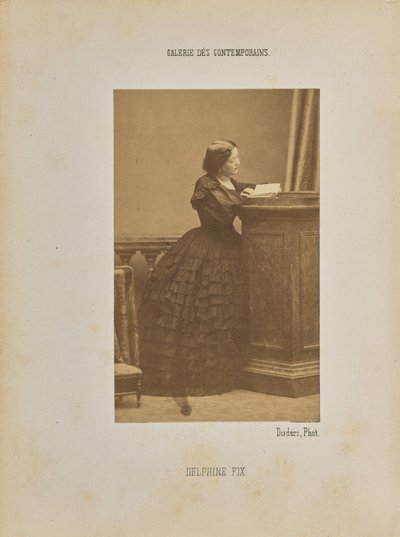 Delphine Fix av Andre Adolphe Eugene Disderi