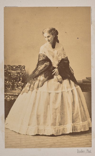 Hertiginnan Sofia de Morny 1838-1896, född grevinnan Trubetskaja, 1862. av Andre Adolphe Eugene Disderi