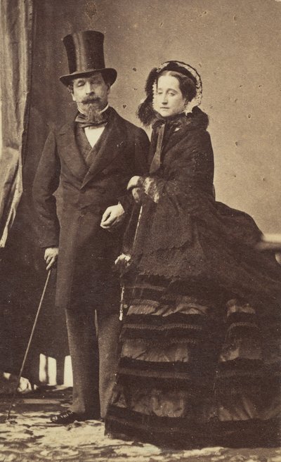 [Napoleon III och kejsarinnan Eugenie], ca. 1865. av Andre Adolphe Eugene Disderi