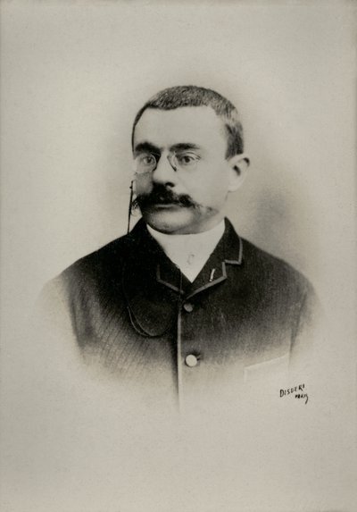 Porträtt av Theophile Delcasse (fotografi) av Andre Adolphe Eugene Disderi