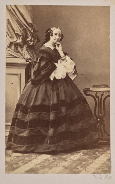 Porträtt av ballerinan Marie Taglioni 1804-1884, 1862. av Andre Adolphe Eugene Disderi