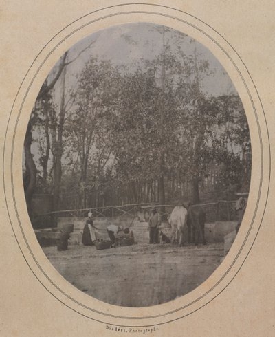Byscen södra Frankrike, ca. 1853. av Andre Adolphe Eugene Disderi