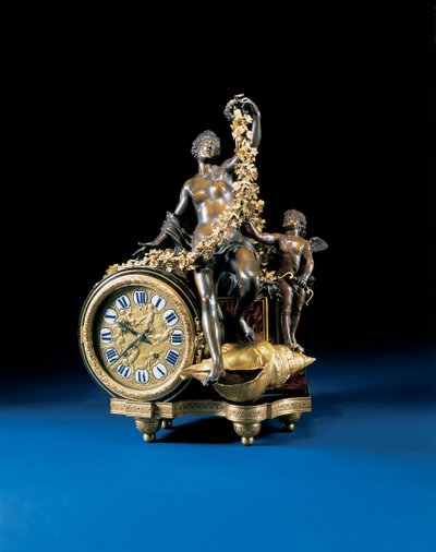 Ludvig XIV mantelur, ca 1715 av Andre Charles Boulle