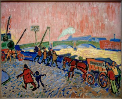 Themsens stränder (Les Quais de la Tamise) av Andre Derain