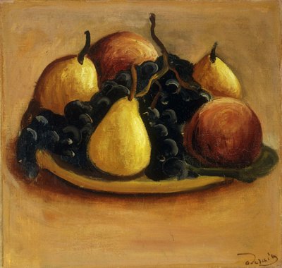 Päron, persikor och vindruvor; Poires, Peches et Raisins av Andre Derain