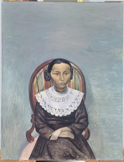 Porträtt av en ung flicka i svart av Andre Derain