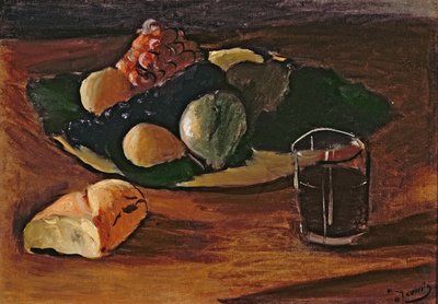Stilleben med ett glas vin, ca 1932 (olja på duk) av Andre Derain