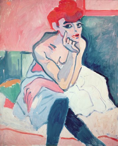 The Dancer, ca 1910 (olja på duk) av Andre Derain