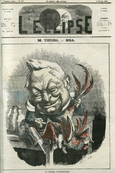 Adolphe Thiers (1797-1877), fransk historiker och politiker. Omslag i "" L
