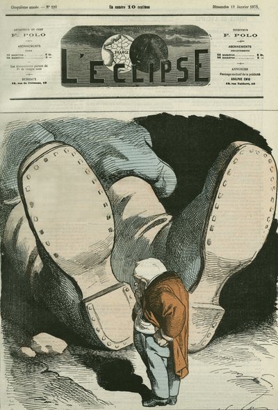 Adolphe Thiers (1797-1877), fransk statsman. Omslag i "" L