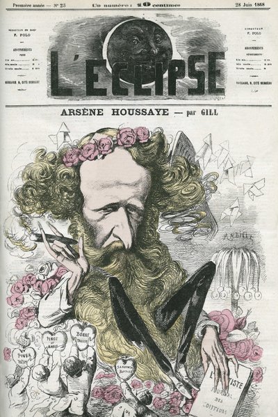 Arsene Housset dit Houssaye (1815-1896), en fransk man av bokstäver. Omslag i "" L