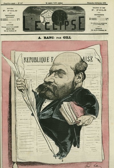 Arthur Ranc (1831-1908), fransk journalist och politiker. Omslag i "" L