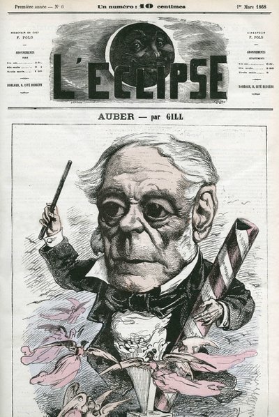 Auber Daniel-Francois-Esprit (1782-1871), fransk musiker. Omslag i "" L