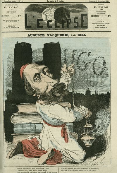 Auguste Vacquerie (1819-1895), fransk poet, dramatiker och journalist. Omslag i "" L