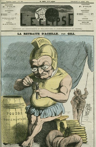 Tecknad av Adolphe Thiers (1797-1877), fransk statsman. Omslag i "" L