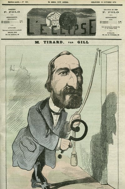 Tecknad av Pierre Tirard (1827-1893), fransk politiker. Omslag i "" L