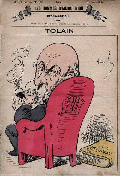Tecknad serie av Henri Louis Tolain (1828-1897) fransk politiker, från "The Men of Today" ca. 1880 1880 av Henry Demare (1846-1888) av Andre Gill