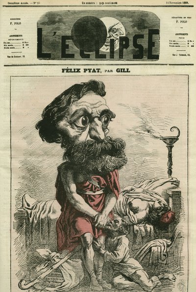 Felix Pyat (1810-1889), fransk advokat, brevman och politiker. Omslag i "" L