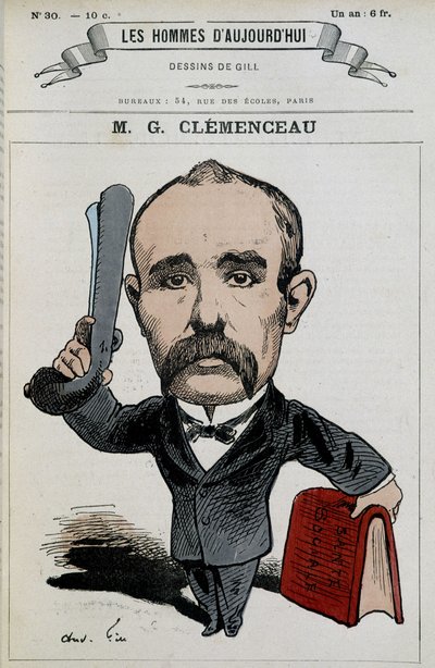 Georges Clémenceau - av Gill, i "The men of today"" av Andre Gill