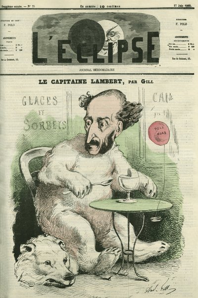 Gustave Lambert, fransk upptäcktsresande och vetenskapsman. Omslag i "" L