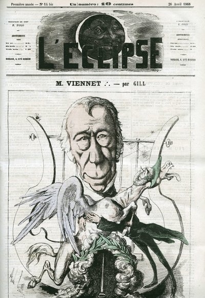 Jean-Pons-Guillaume Viennet (1777-1868), fransk poet, dramatiker och politiker. Omslag i "" L