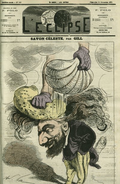 Leon Gambetta (1838-1882), fransk politiker. Omslag i "" L