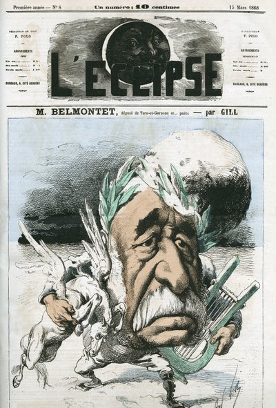 Louis Belmontet (1799-1879), fransk poet och politiker. Omslag i "" L