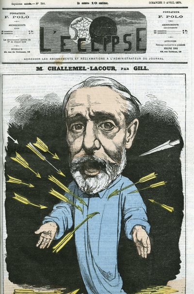 Paul-Armand Challemel-Lacour (1827-1896), politiker, diplomat och historiker för fransk filosofi. Omslag i "" L