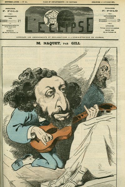 Porträtt av Alfred Naquet (1834-1916), fransk politiker. Omslag i "" L