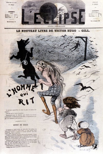 Mannen som skrattar Victor Hugo - av Gill, i "" L
