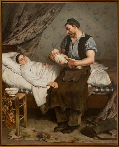 Det nyfödda barnet av Andre Gill