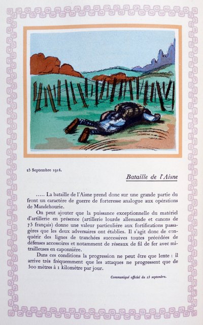 Slaget vid Aisne, 25 september 1914, 1919 av Andre Helle