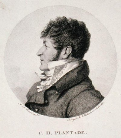 Porträtt av Charles-Henri Plantade (1764-1839) 1806 (gravyr) av Andre Paul (after) Vincent