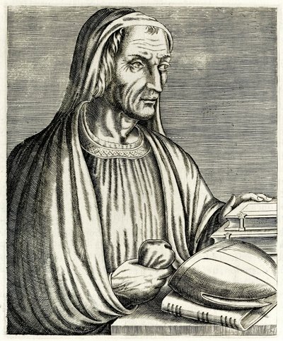 Gregory of Tours från ?True Portraits?? av André Thévet publicerad 1594 av Andre Thevet