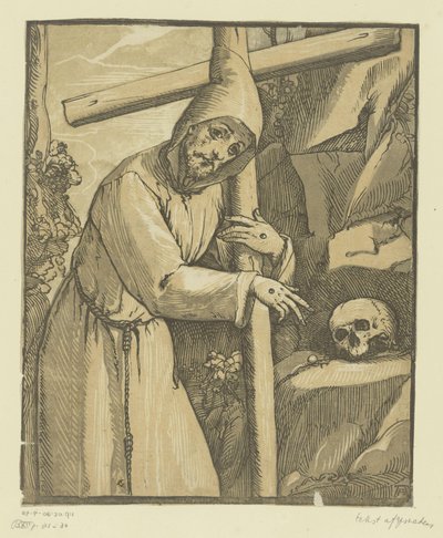 Den helige Franciskus av Assisi av Andrea Andreani