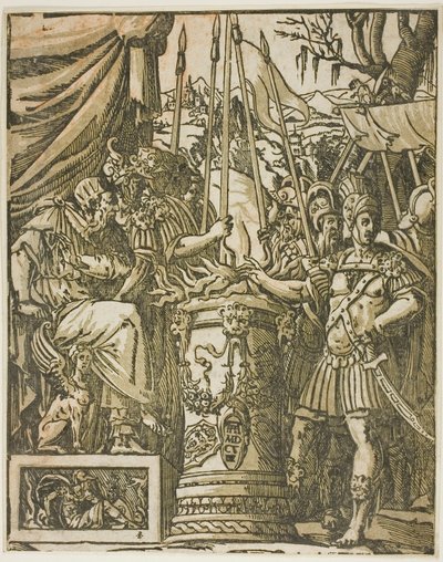 Mucius Scevola av Andrea Andreani