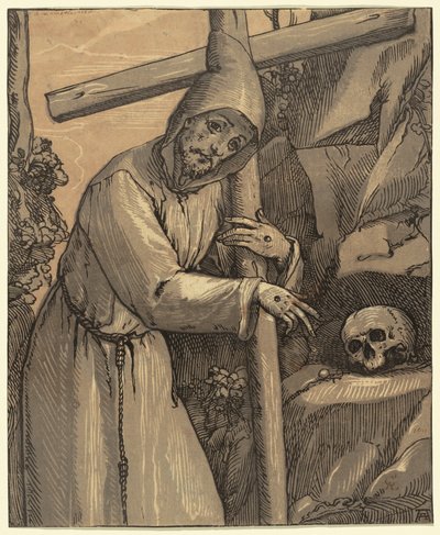 Saint Francis of Assisi, 1591. av Andrea Andreani